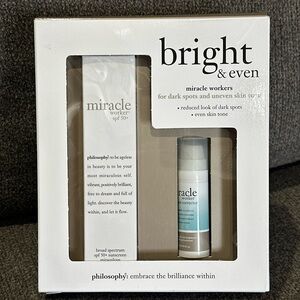 Philosophys Miracle Worker Bright and Even set + GIFT